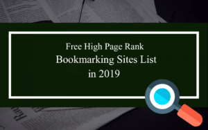 Free High Page Rank Bookmarking Sites List